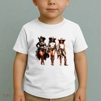 Black Cowgirl Western Rodeo Melanin Black History Texas Toddler T-Shirt thumb 2