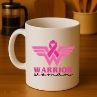 Breast Cancer Warrior Gift For Her Coffee Mug thumb 4
