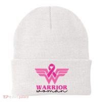 Breast Cancer Warrior Gift For Her Beanie thumb 0