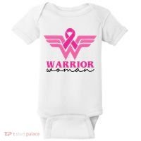 Breast Cancer Warrior Gift For Her Baby Bodysuit thumb 0