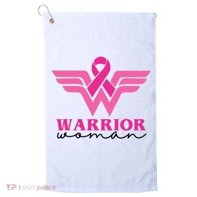 Breast Cancer Warrior Gift For Her Golf Towel
