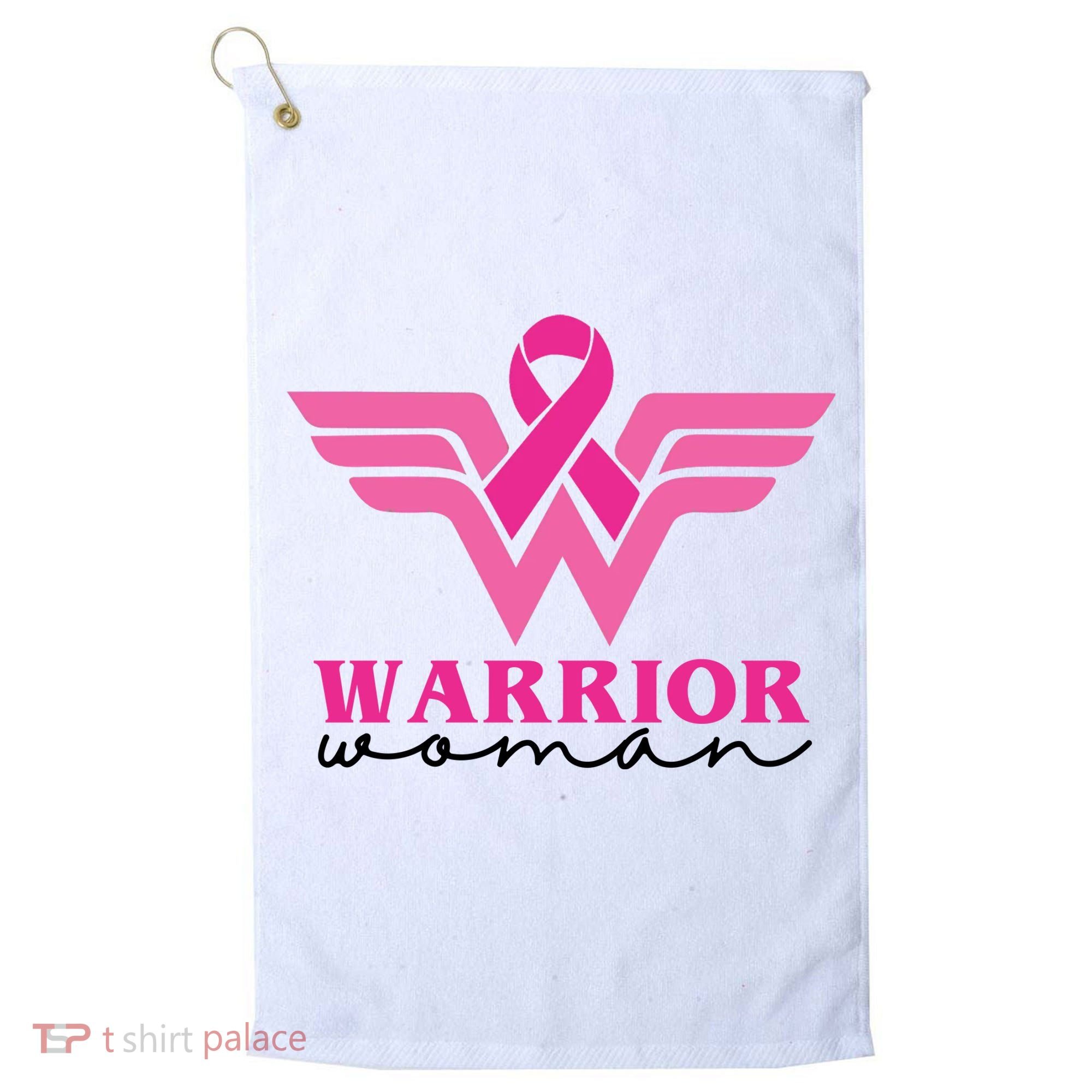 Breast Cancer Warrior Gift For Her Golf Towel