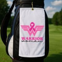 Breast Cancer Warrior Gift For Her Golf Towel thumb 2