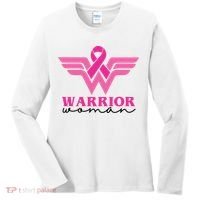 Breast Cancer Warrior Gift For Her Women's Long Sleeve Shirt thumb 0