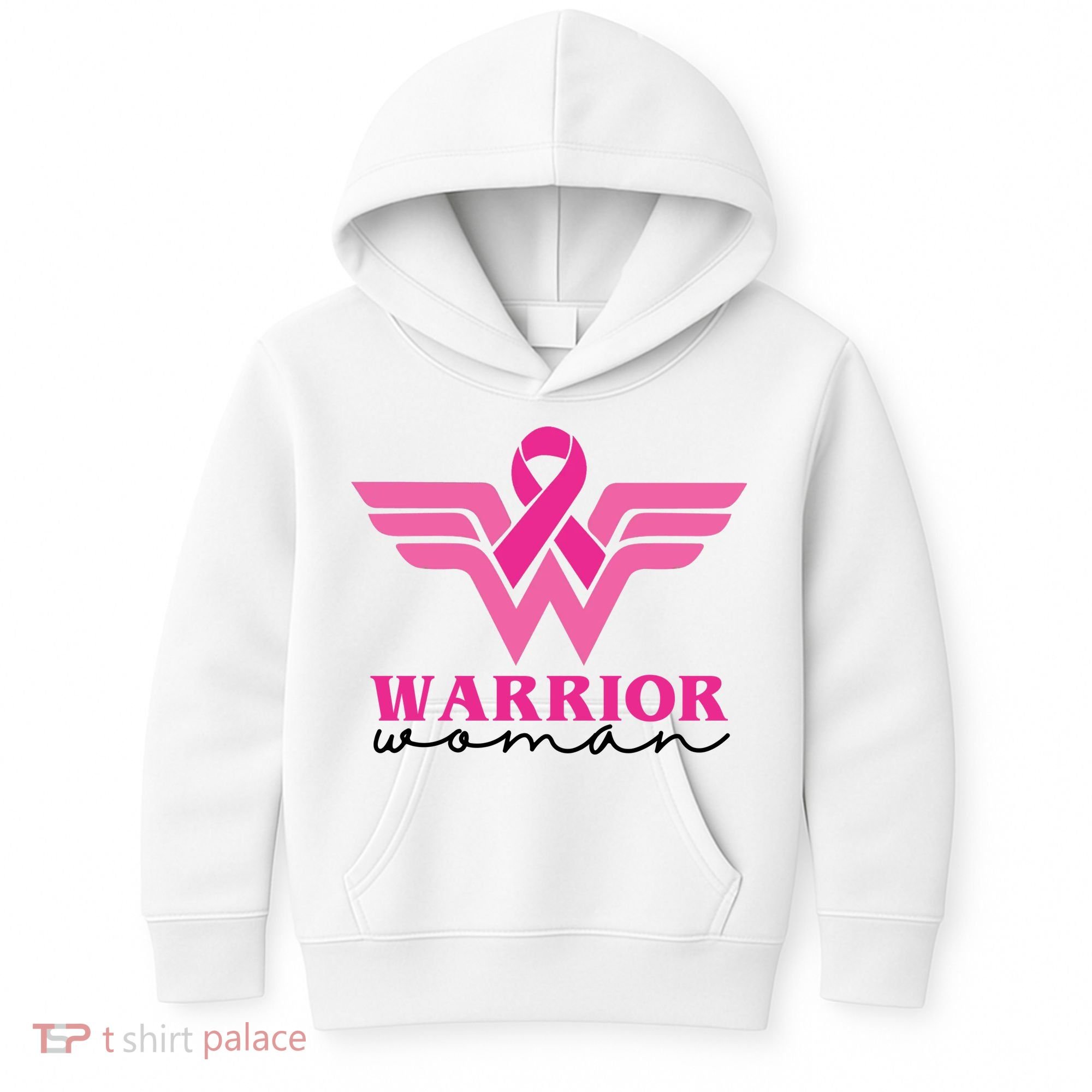 Breast Cancer Warrior Gift For Her Kids Hoodie