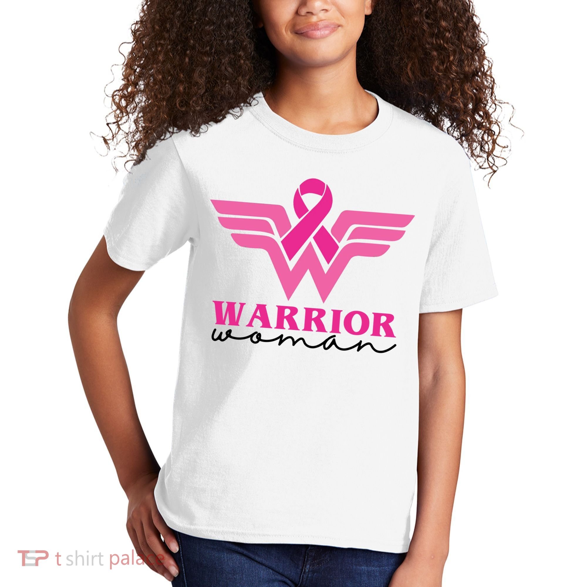 Breast Cancer Warrior Gift For Her Kids T-Shirt