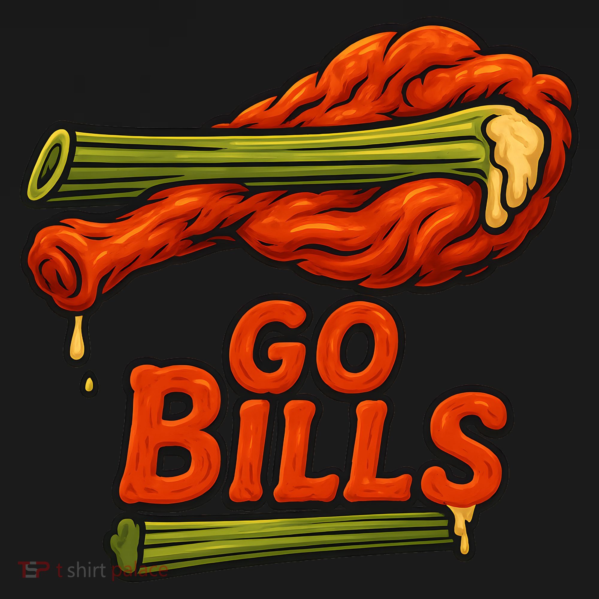 Bills Chicken Wings Funny Football Fan Coaster