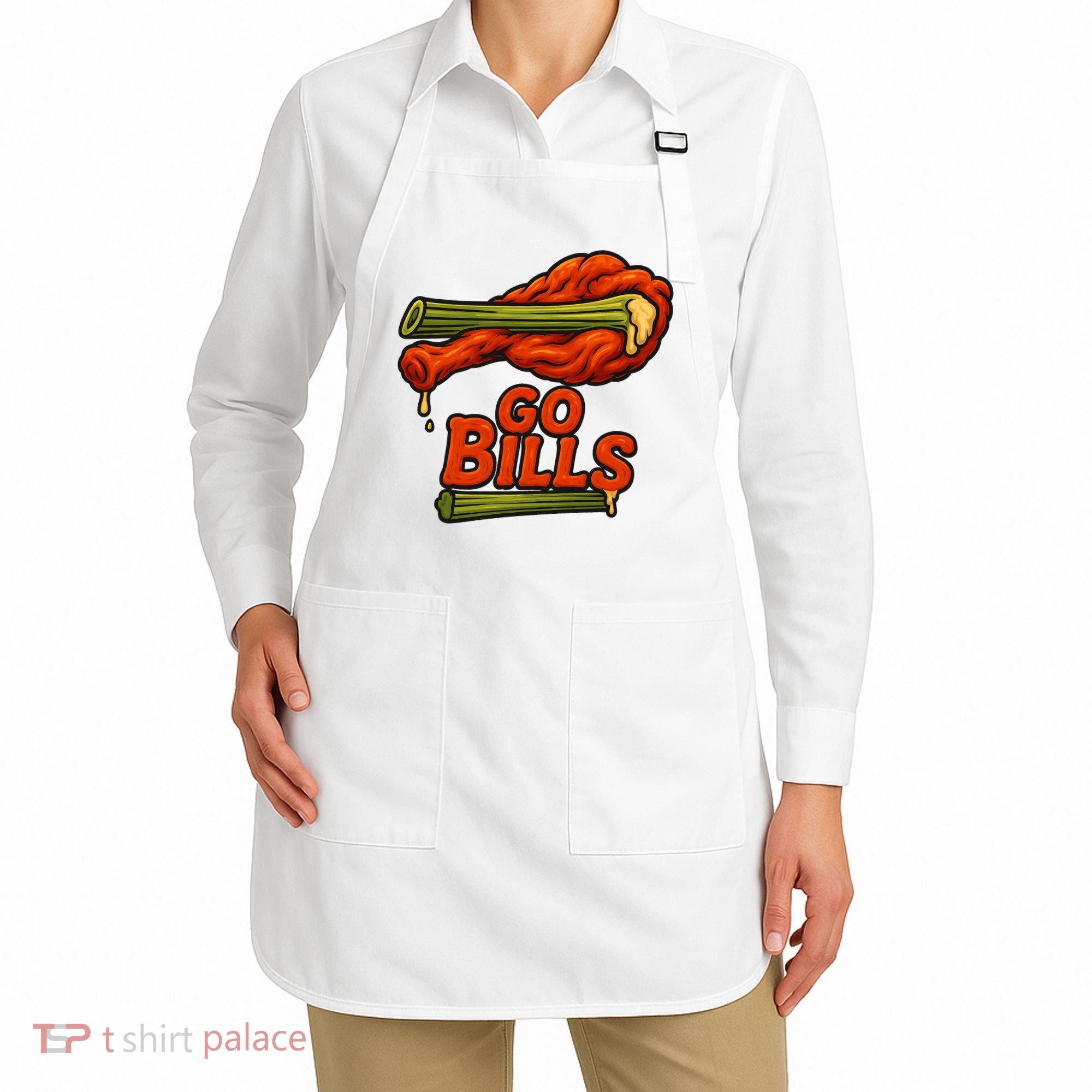 Bills Chicken Wings Funny Football Fan Apron