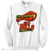 Bills Chicken Wings Funny Football Fan Sweatshirt thumb 0