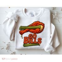 Bills Chicken Wings Funny Football Fan Sweatshirt thumb 2