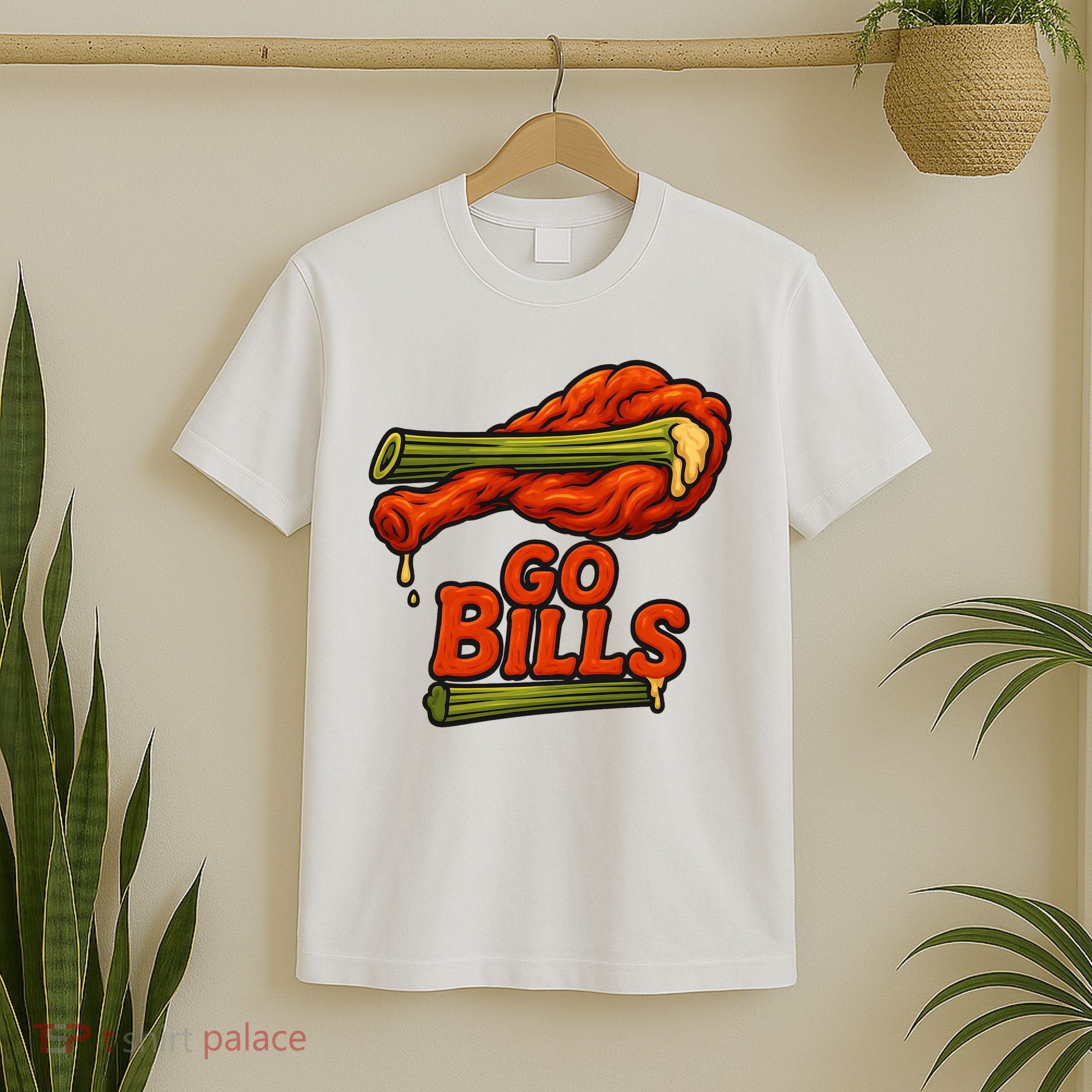Bills Chicken Wings Funny Football Fan T-Shirt