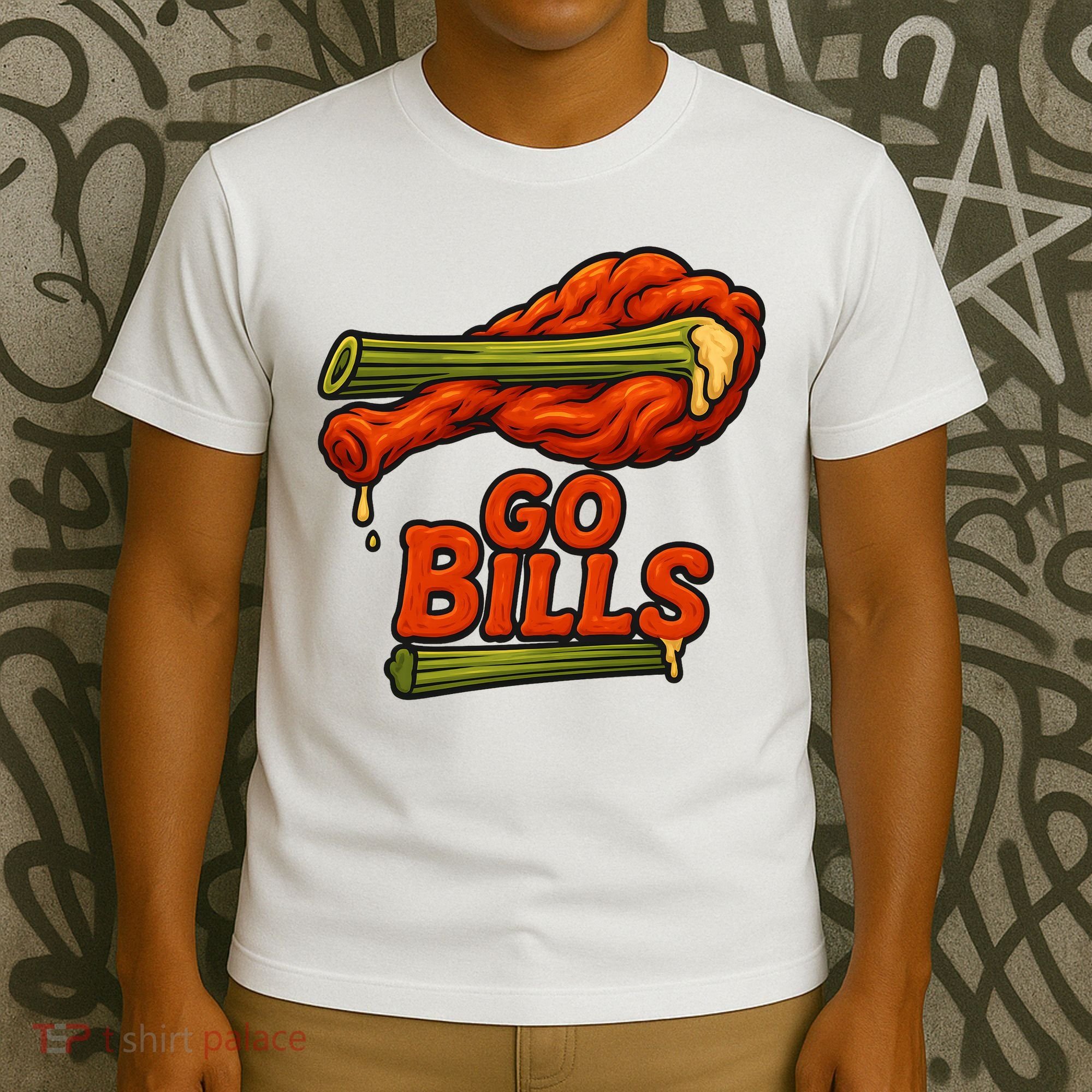 Bills Chicken Wings Funny Football Fan T-Shirt