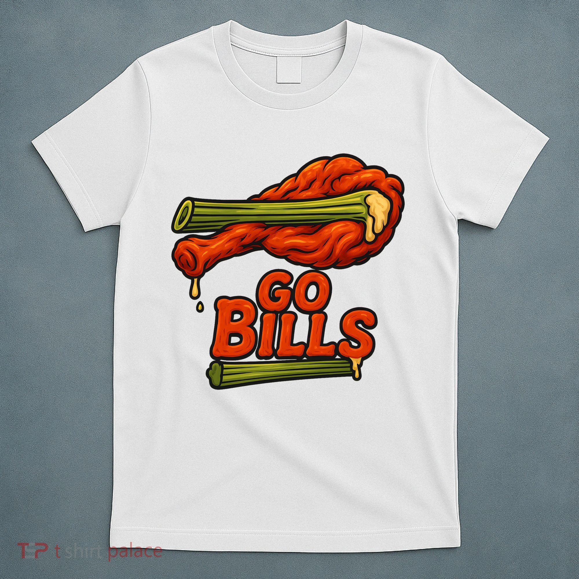 Bills Chicken Wings Funny Football Fan T-Shirt