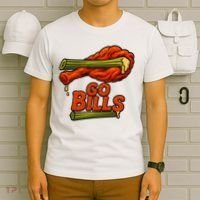 Bills Chicken Wings Funny Football Fan T-Shirt thumb 6