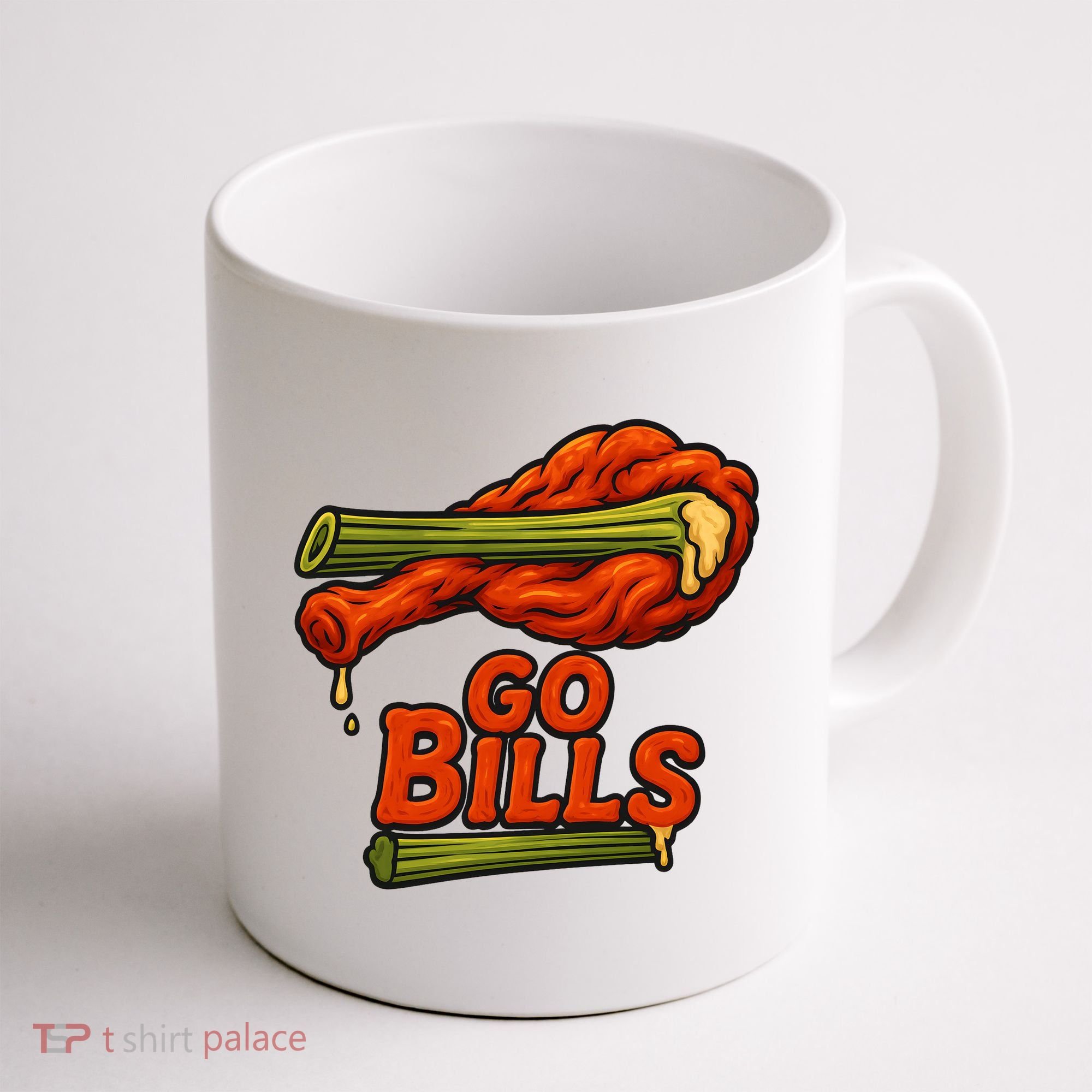 Bills Chicken Wings Funny Football Fan Coffee Mug