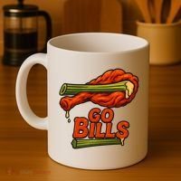 Bills Chicken Wings Funny Football Fan Coffee Mug thumb 4