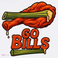 Bills Chicken Wings Funny Football Fan Mousepad thumb 1