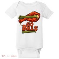 Bills Chicken Wings Funny Football Fan Baby Bodysuit thumb 0