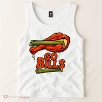 Bills Chicken Wings Funny Football Fan Tank Top thumb 2