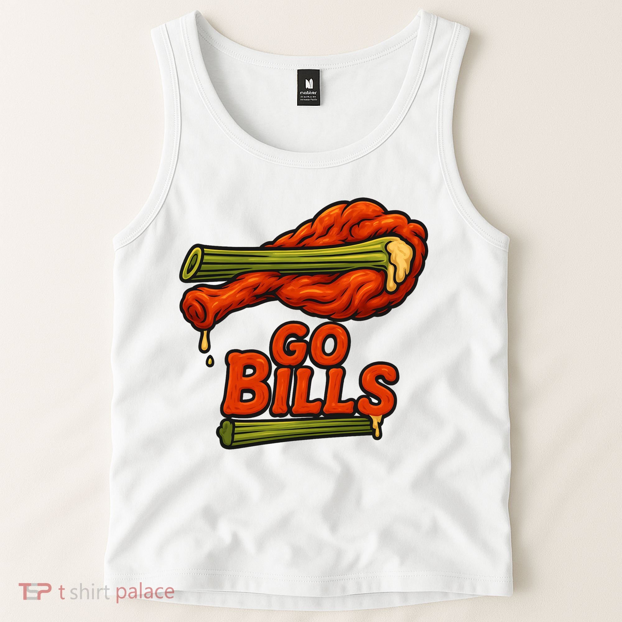 Bills Chicken Wings Funny Football Fan Tank Top