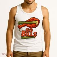 Bills Chicken Wings Funny Football Fan Tank Top thumb 3