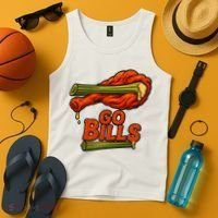 Bills Chicken Wings Funny Football Fan Tank Top thumb 4