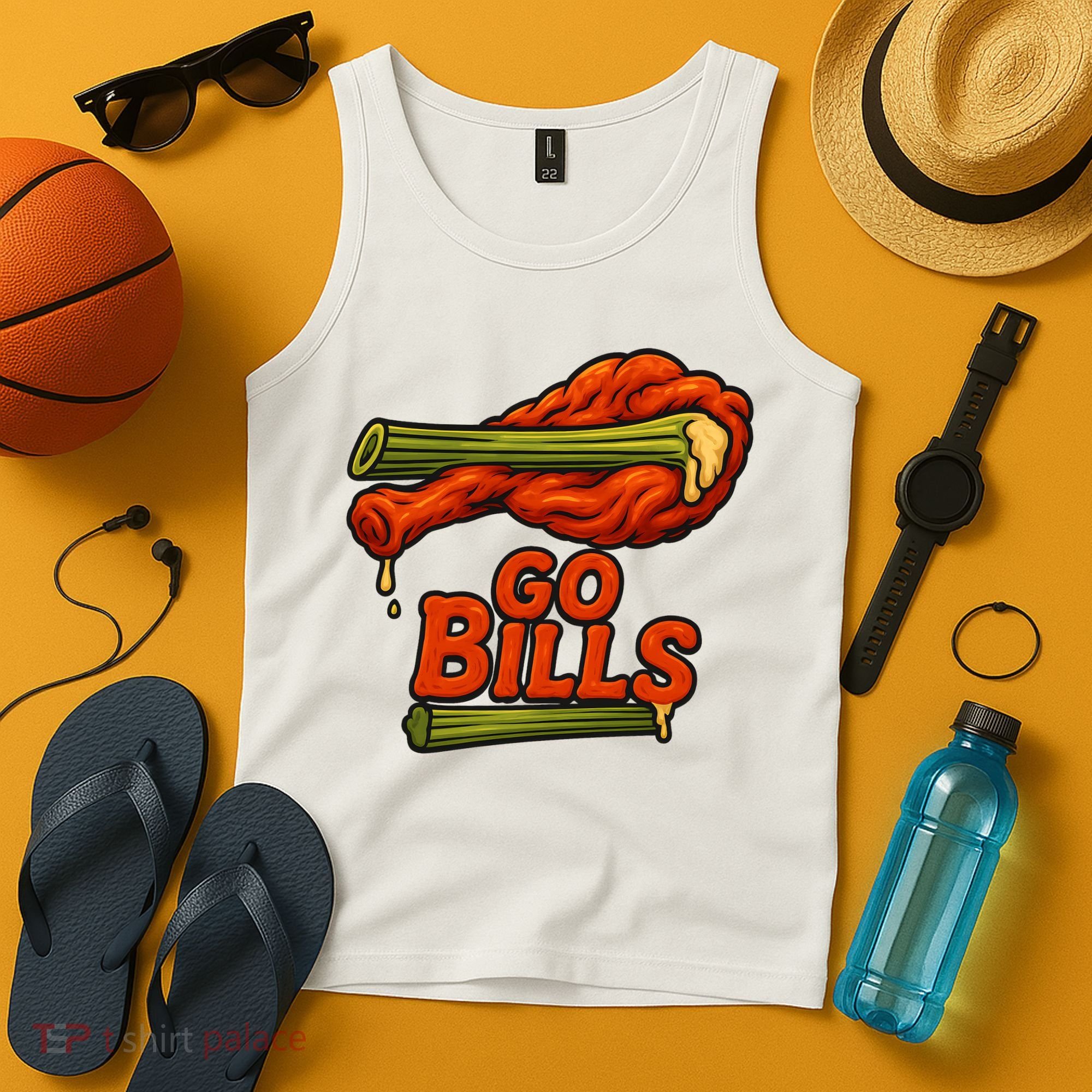 Bills Chicken Wings Funny Football Fan Tank Top