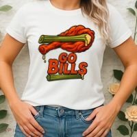 Bills Chicken Wings Funny Football Fan Women's T-Shirt thumb 2