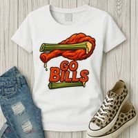 Bills Chicken Wings Funny Football Fan Women's T-Shirt thumb 3