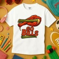 Bills Chicken Wings Funny Football Fan Kids T-Shirt thumb 3