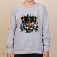 Black Cowgirl Western Rodeo Melanin Black History Juneteenth Gift Women's Sweatshirt thumb 0