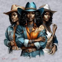 Black Cowgirl Western Rodeo Melanin Black History Juneteenth Gift Women's Sweatshirt thumb 2