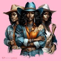 Black Cowgirl Western Rodeo Melanin Black History Juneteenth Gift Coaster thumb 2