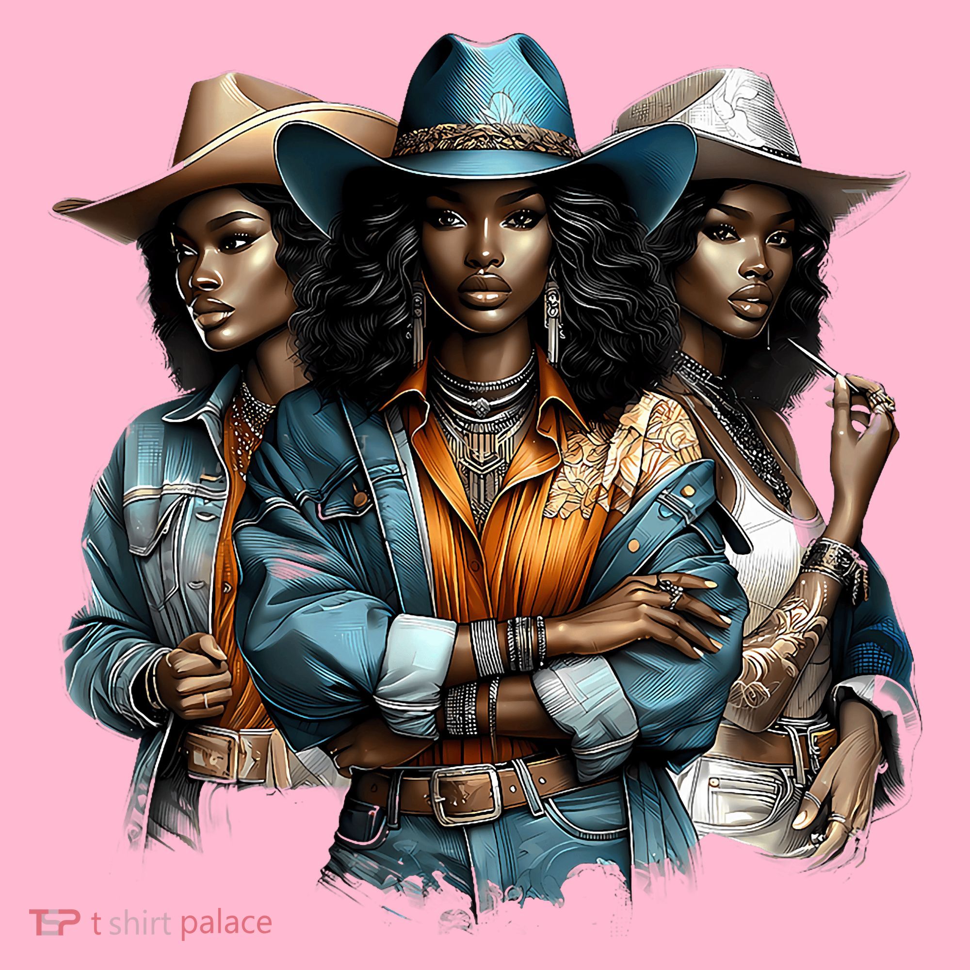 Black Cowgirl Western Rodeo Melanin Black History Juneteenth Gift Coaster