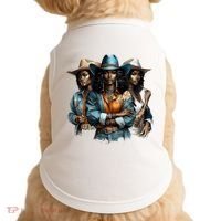 Black Cowgirl Western Rodeo Melanin Black History Juneteenth Gift Doggie Tank thumb 0
