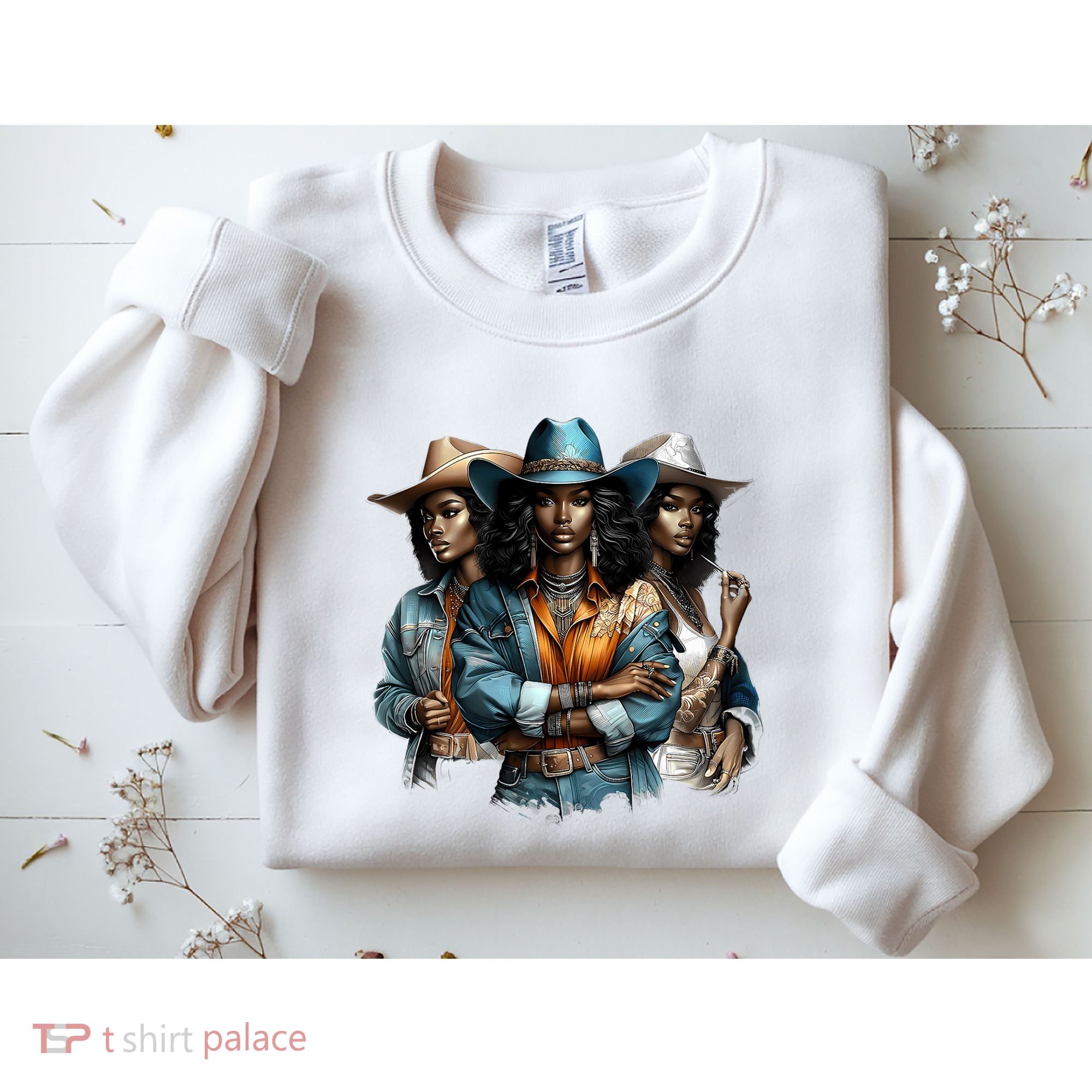 Black Cowgirl Western Rodeo Melanin Black History Juneteenth Gift Sweatshirt