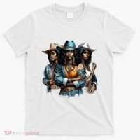 Black Cowgirl Western Rodeo Melanin Black History Juneteenth Gift T-Shirt thumb 0
