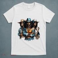 Black Cowgirl Western Rodeo Melanin Black History Juneteenth Gift T-Shirt thumb 5