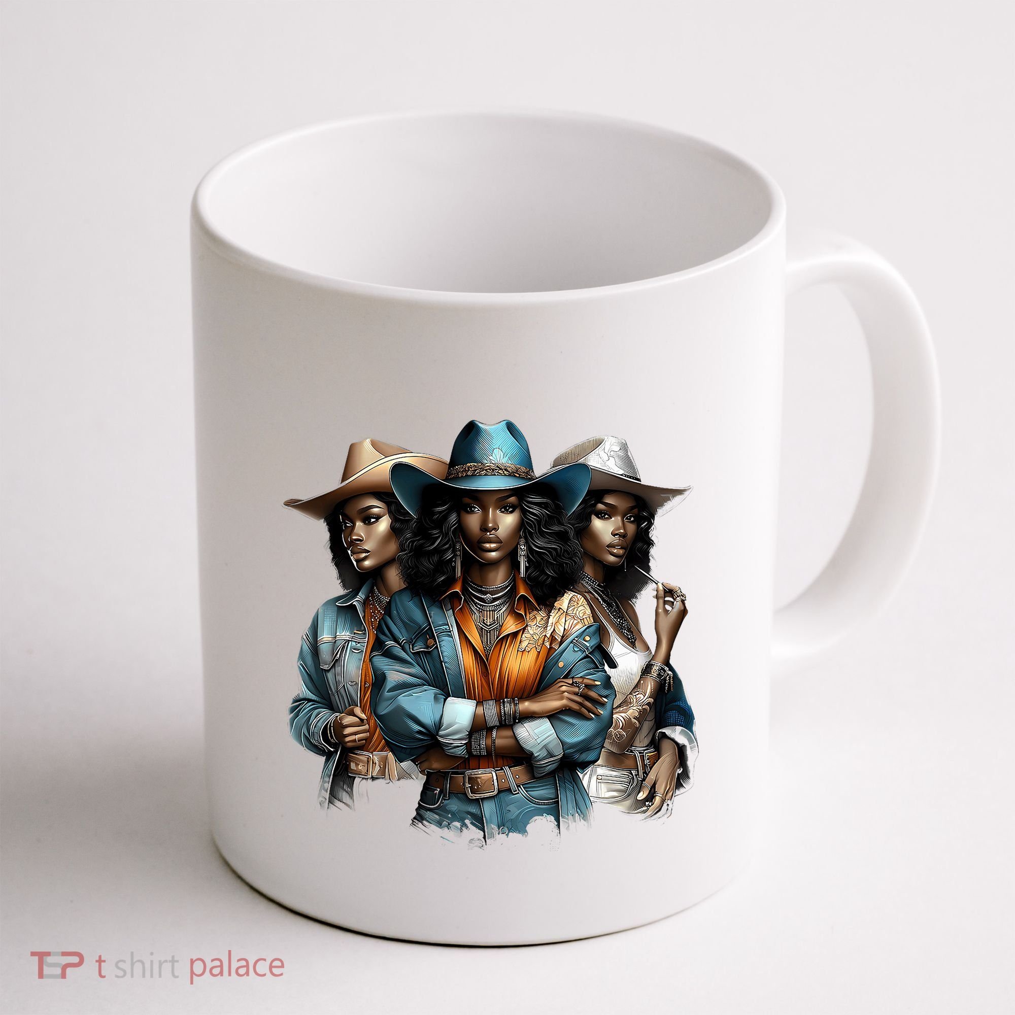 Black Cowgirl Western Rodeo Melanin Black History Juneteenth Gift Coffee Mug