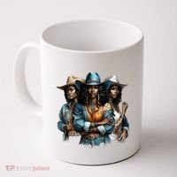 Black Cowgirl Western Rodeo Melanin Black History Juneteenth Gift Coffee Mug thumb 0