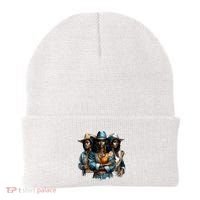 Black Cowgirl Western Rodeo Melanin Black History Juneteenth Gift Beanie thumb 0