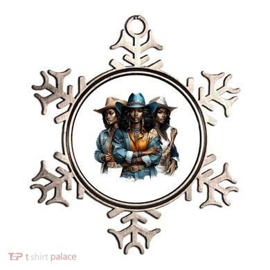 Black Cowgirl Western Rodeo Melanin Black History Juneteenth Gift Ornament