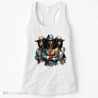 Black Cowgirl Western Rodeo Melanin Black History Juneteenth Gift Women's Tank Top thumb 0