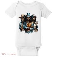 Black Cowgirl Western Rodeo Melanin Black History Juneteenth Gift Baby Bodysuit thumb 0