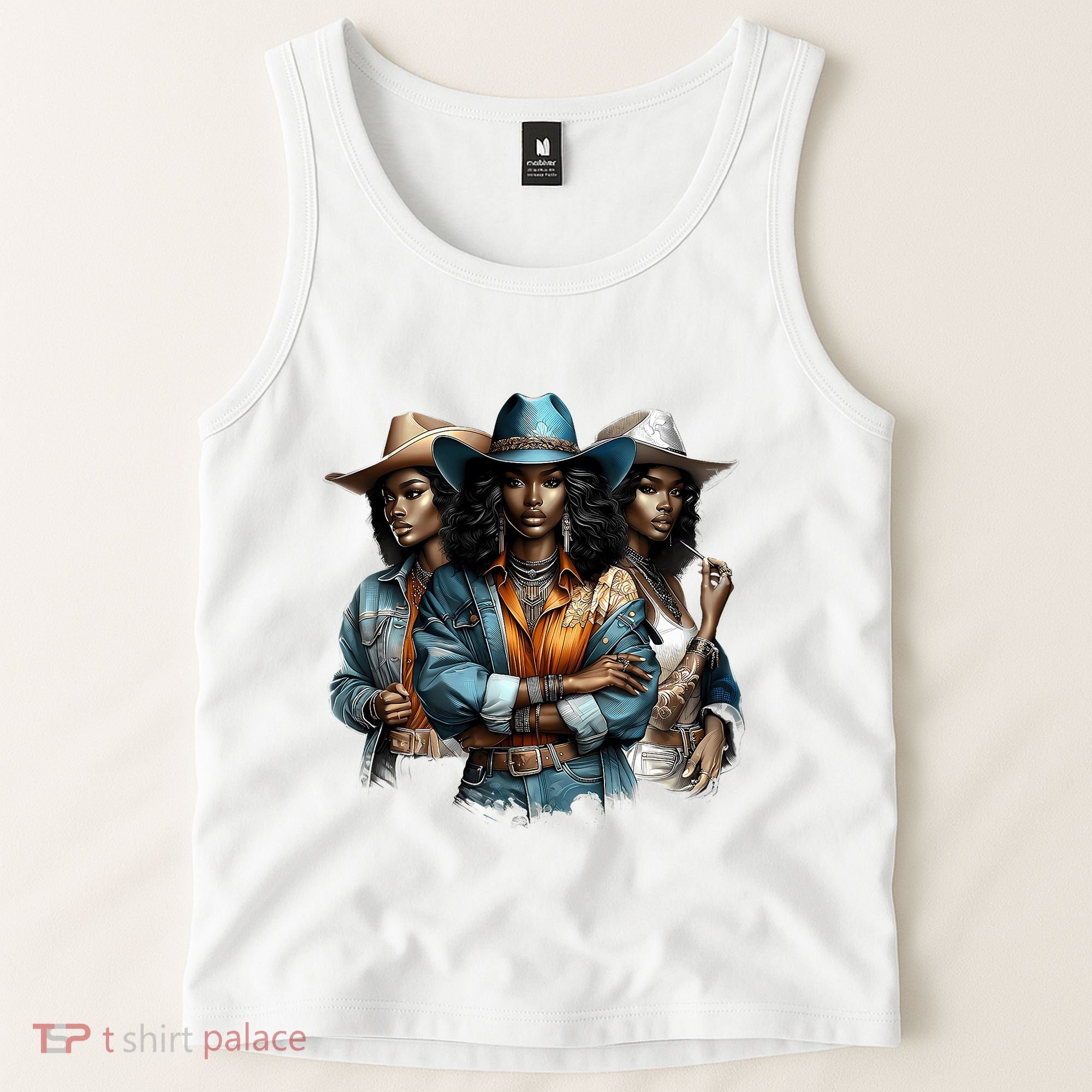 Black Cowgirl Western Rodeo Melanin Black History Juneteenth Gift Tank Top