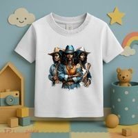 Black Cowgirl Western Rodeo Melanin Black History Juneteenth Gift Toddler T-Shirt thumb 3