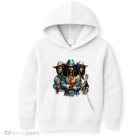 Black Cowgirl Western Rodeo Melanin Black History Juneteenth Gift Kids Hoodie thumb 0