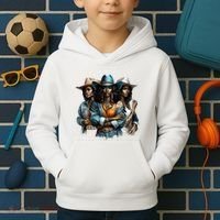 Black Cowgirl Western Rodeo Melanin Black History Juneteenth Gift Kids Hoodie thumb 2
