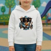 Black Cowgirl Western Rodeo Melanin Black History Juneteenth Gift Kids Hoodie thumb 3