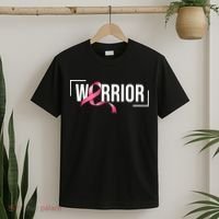 Breast Cancer Warrior Ribbon T-Shirt thumb 2
